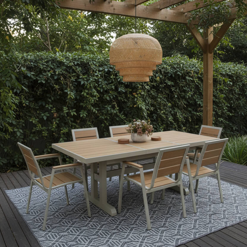 epekteinomeni mpez trapezaria exoterikou xorou alouminia me kafe apoxrosi