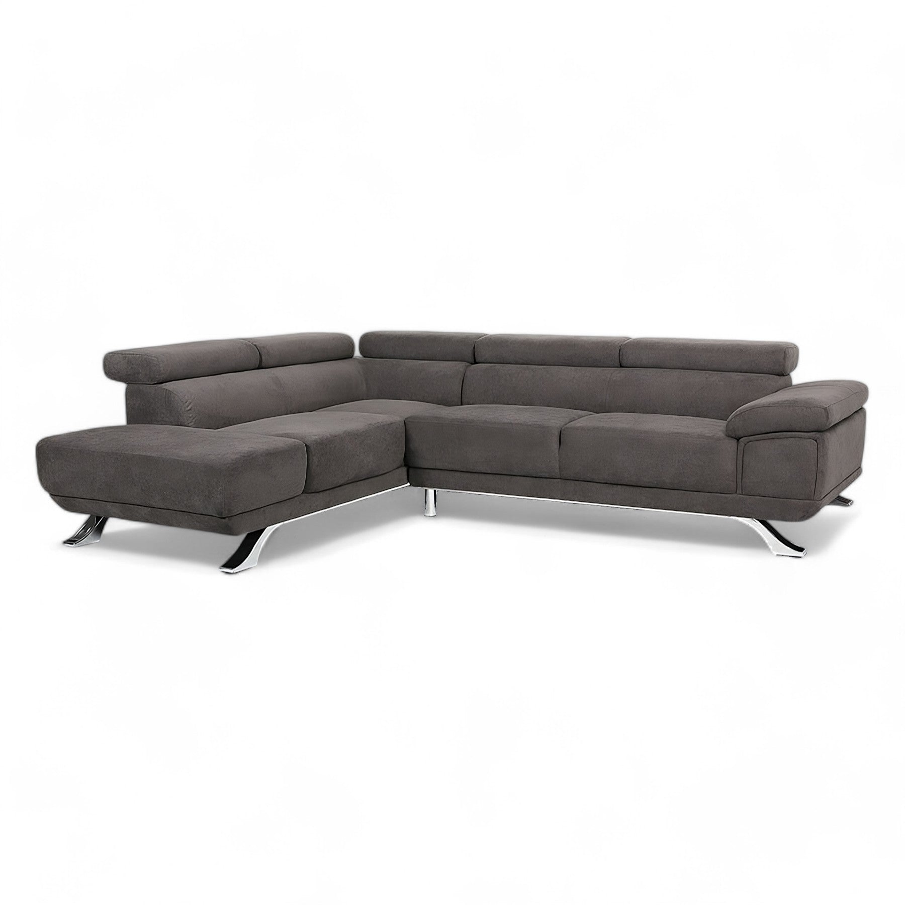 Μοντέρνος Γωνιακός Καναπές Δανάη | Lux Furniture / Danae grey brown