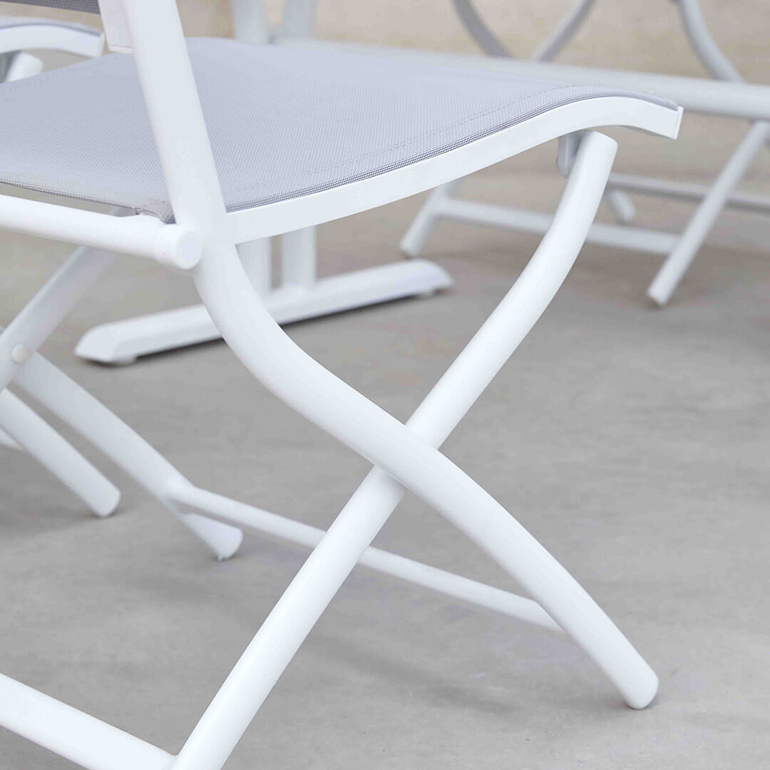 Σετ Στρογγυλή τραπεζαρία Tiffany με 4 καρέκλες