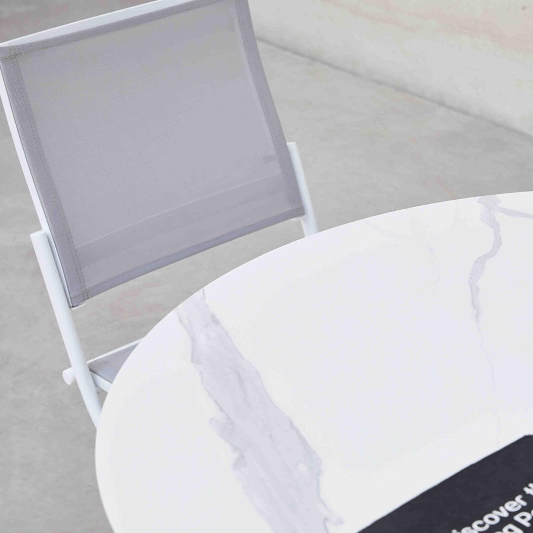 Σετ Στρογγυλή τραπεζαρία Tiffany με 4 καρέκλες