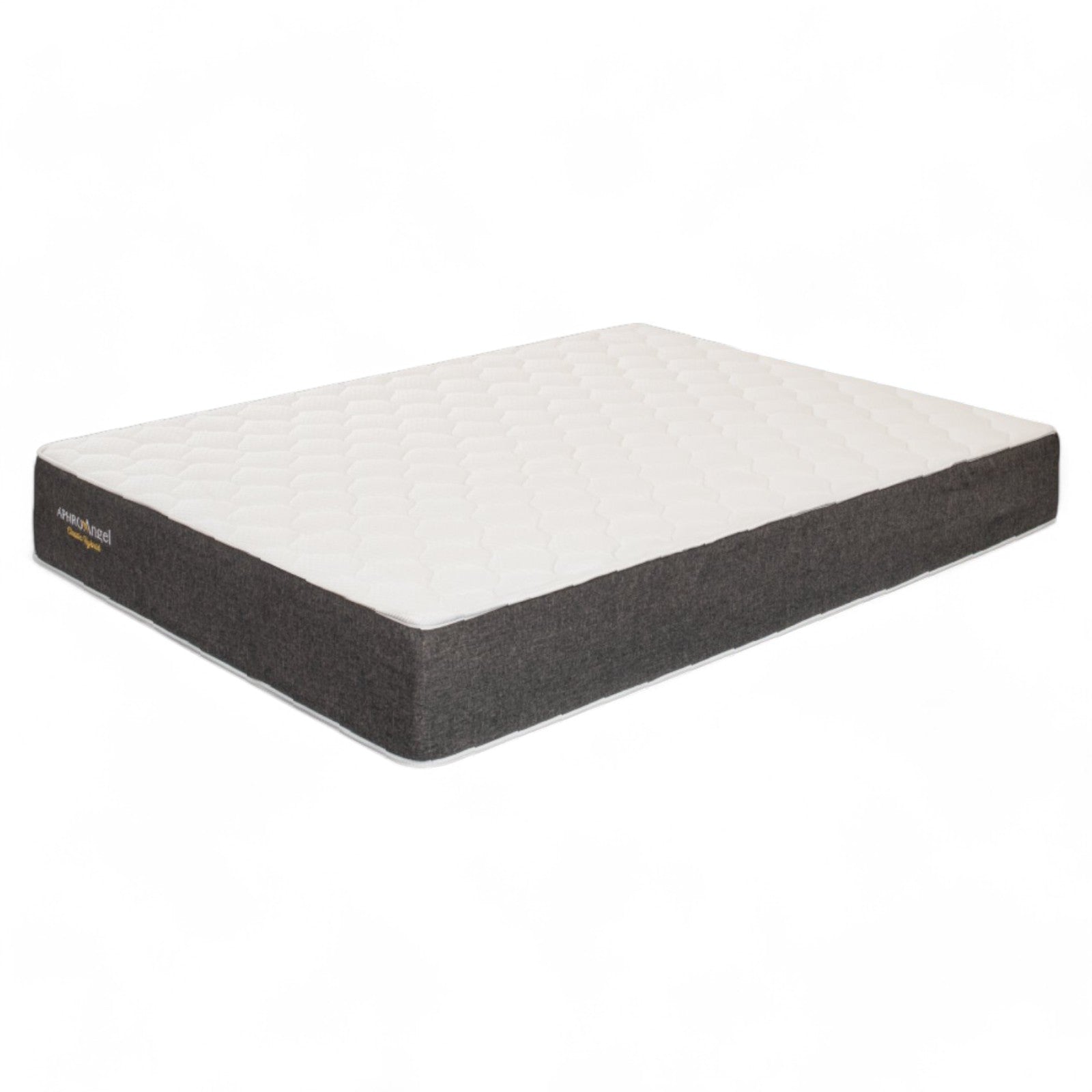 Ορθοπεδικό και ανατομικό στρώμα διπλής όψης με φυσικό λάτεξ και ελατήρια pocket springs, λευκή καπιτονέ επιφάνεια και σκούρες γκρι πλαϊνές πλευρές.