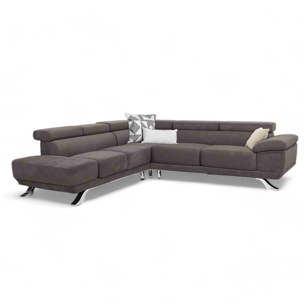 danae extra Γωνιακός - Lux Furniture / Danae Grey brown