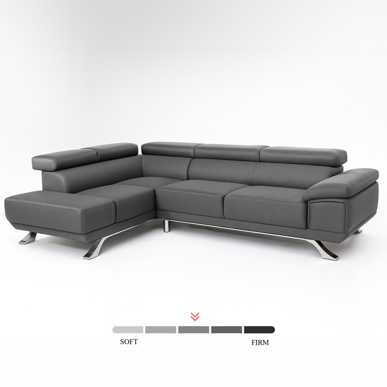 Μοντέρνος Γωνιακός Καναπές Δανάη | Lux Furniture / Danae grey