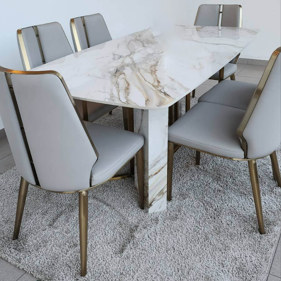 Πολυτελές Τραπέζι Κουζίνας Τραπεζαρίας Βιέννη | Lux Furniture