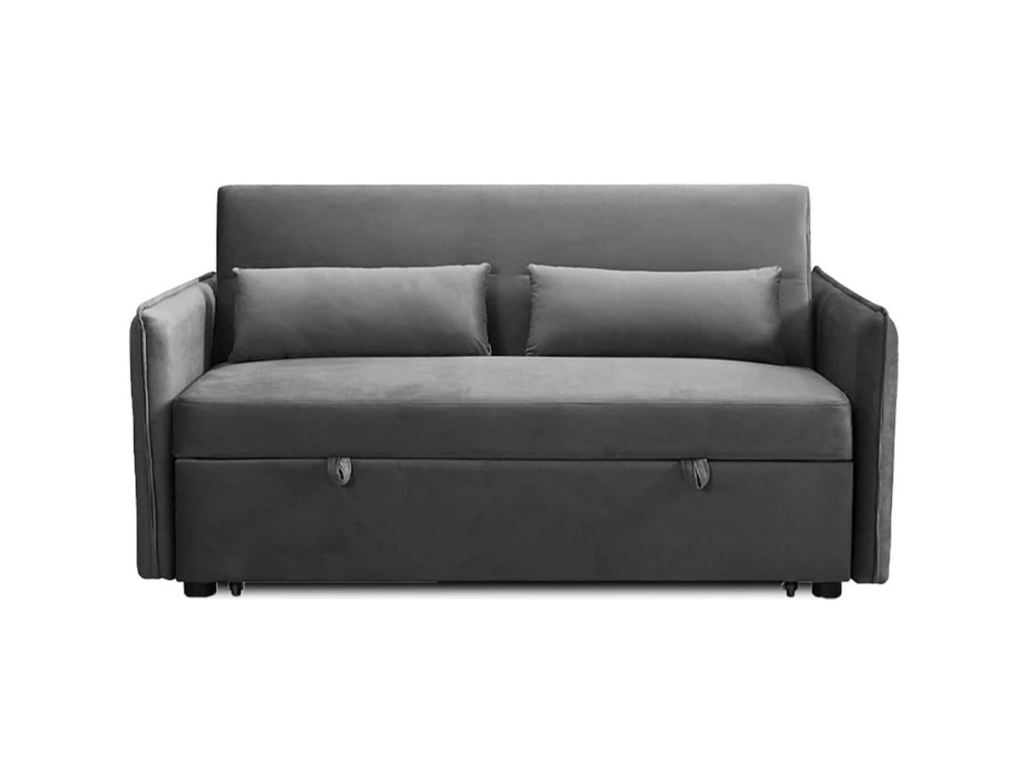 eden grey 3 seater sofa bed - Lux Furniture