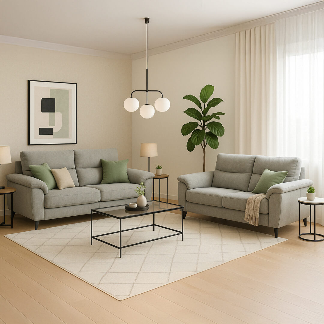 Σετ καναπέ Evora / Light Grey