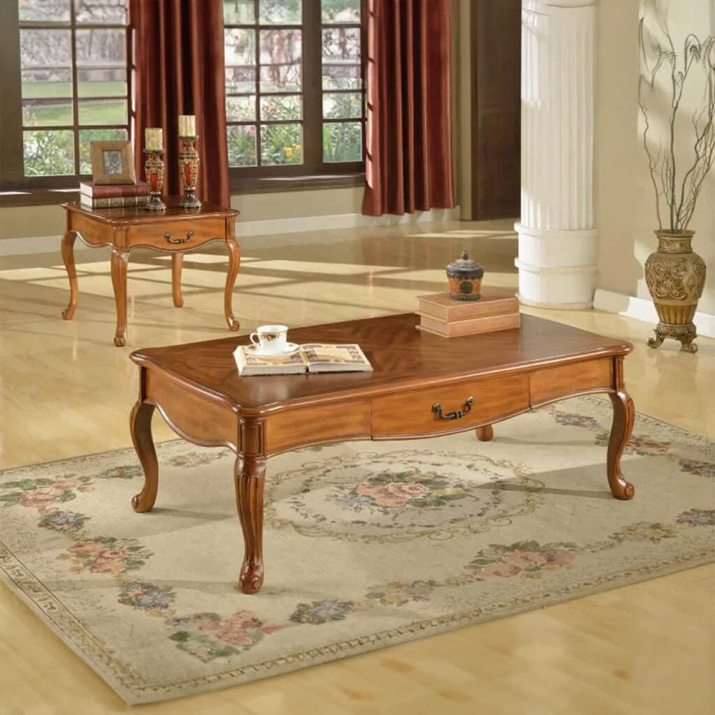 κλασσικό ξύλινο τραπεζάκι σαλονιού | Lux Furniture