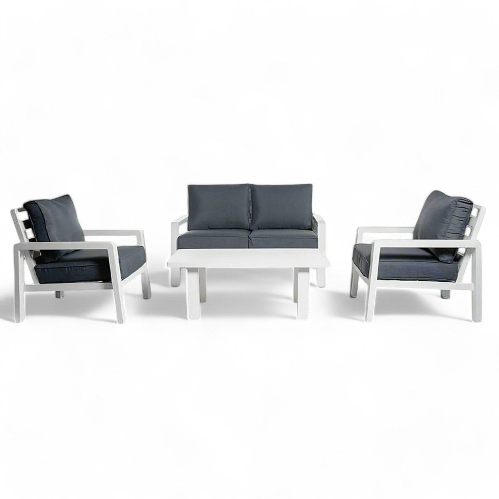 Σετ Εξωτερικού Χώρου Κρήτη Αλουμίνιο | Lux Furniture / White