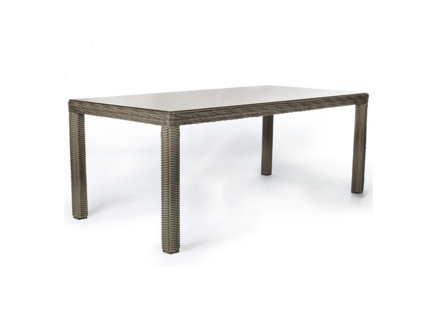 Leukada wicker rattan dining table set outdoor - Lux Furniture