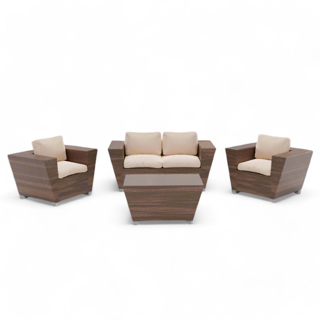 Σαλόνι Κήπου Ραττάν Μύκονος | Lux Furniture