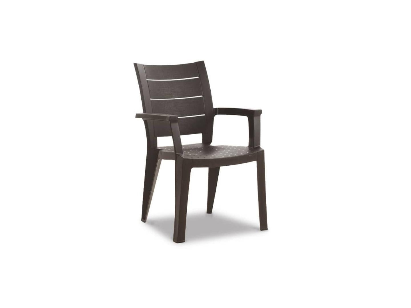 plastic recycled garden chairs with details -LUX FURNITURE