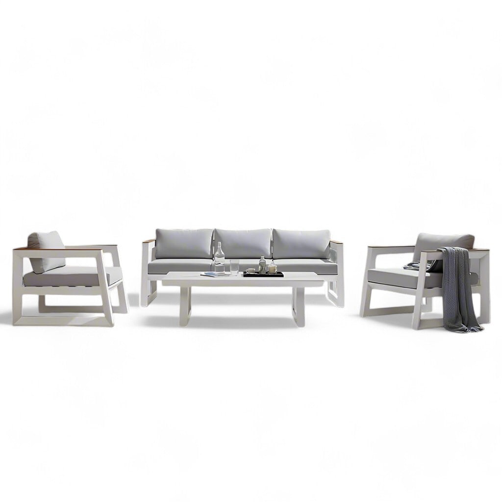 Μοντέρνο Σετ Κήπου απο Αλουμίνιο Alpha | Lux Furniture