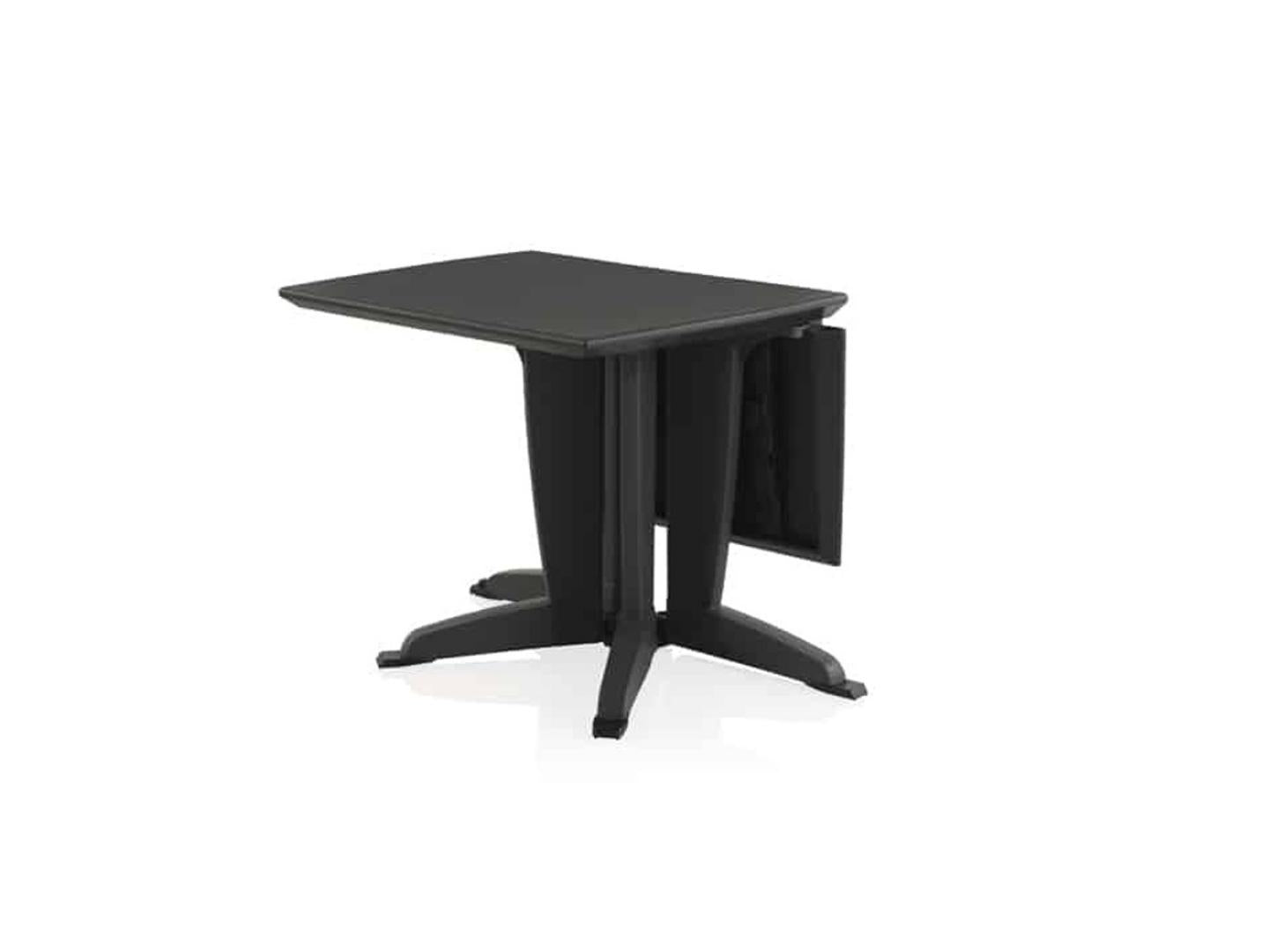 plastic outdoor foldable black table plia - Lux Furniture