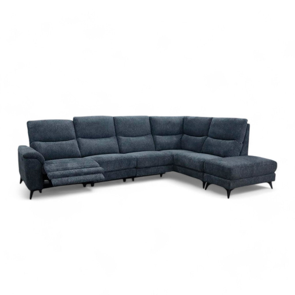 evora ανακλινόμενος καναπές με πουφ / Grey