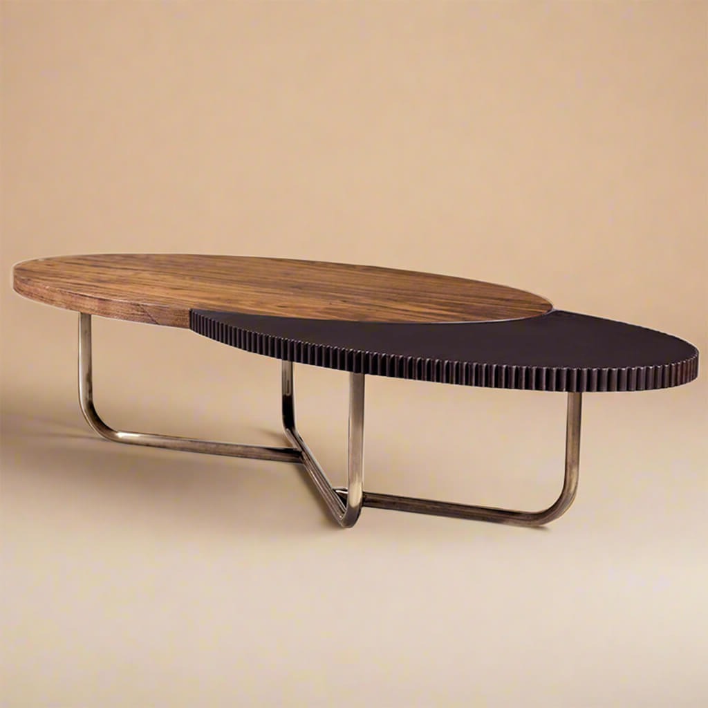 μοντέρνο οβάλ τραπεζάκι σαλονιού Rolf- Lux Furniture