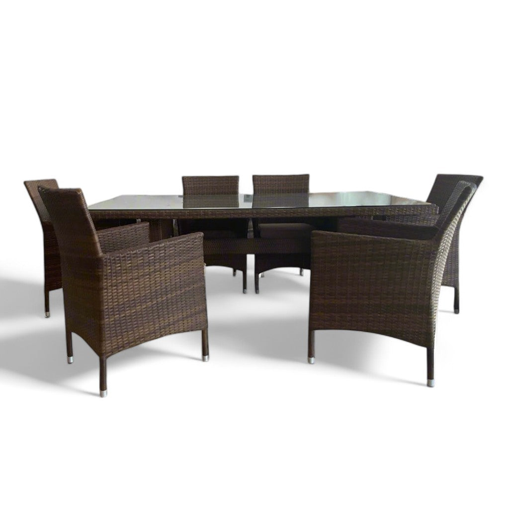 Τραπεζαρία Κήπου από Ραττάν Σαντορίνη | Lux Furniture