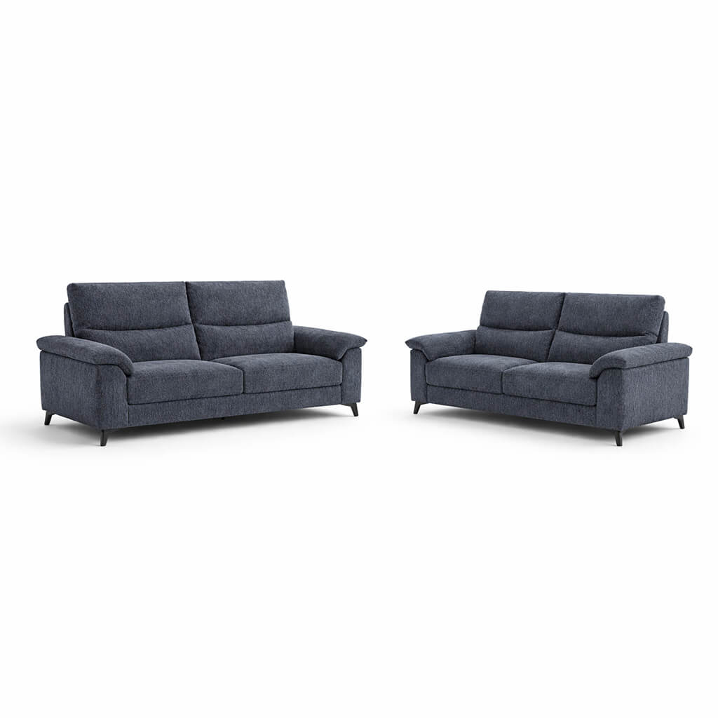 set kanapedes evora – yfasmatino – skouro gkri – 3thesios 2thesios – monterno style / Dark Grey