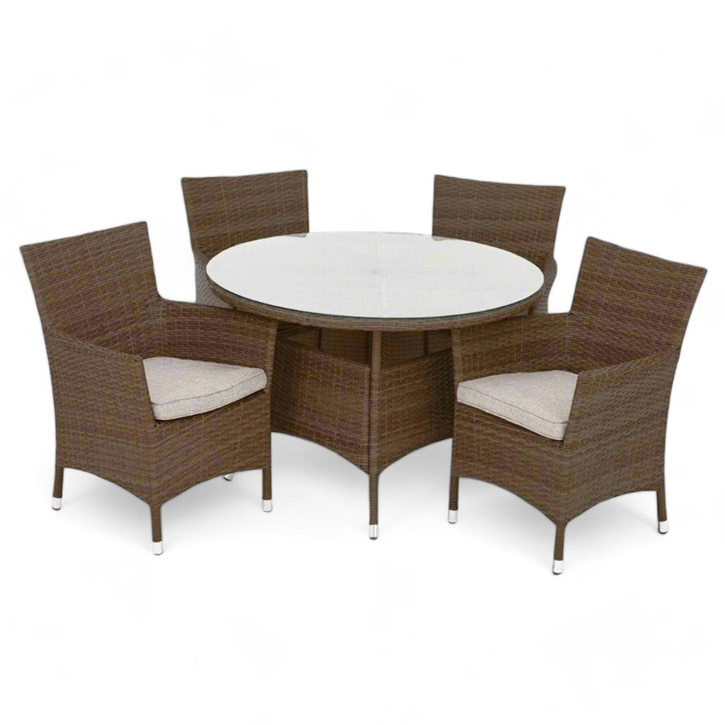 Τραπεζαρία Κήπου από Ραττάν Σκίαθος | Lux Furniture