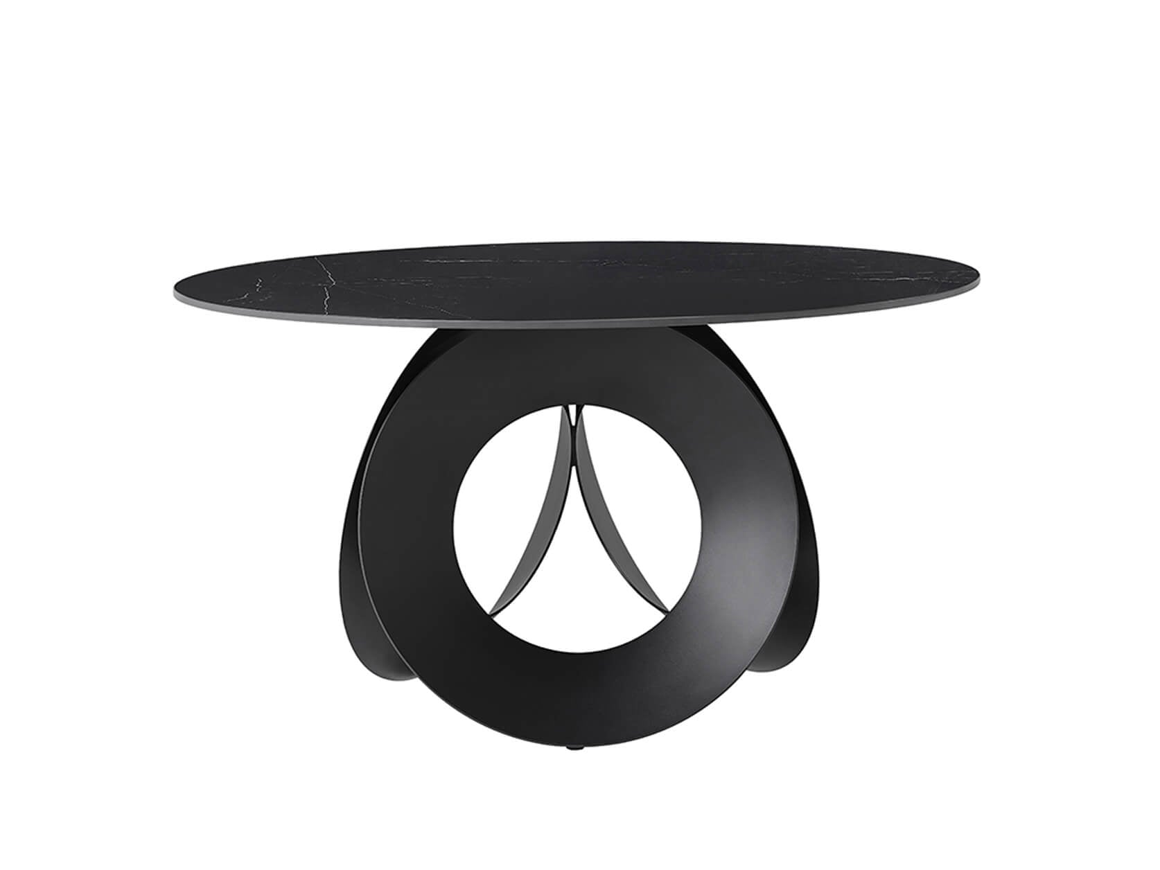 round black marble dining table - Lux Furniture