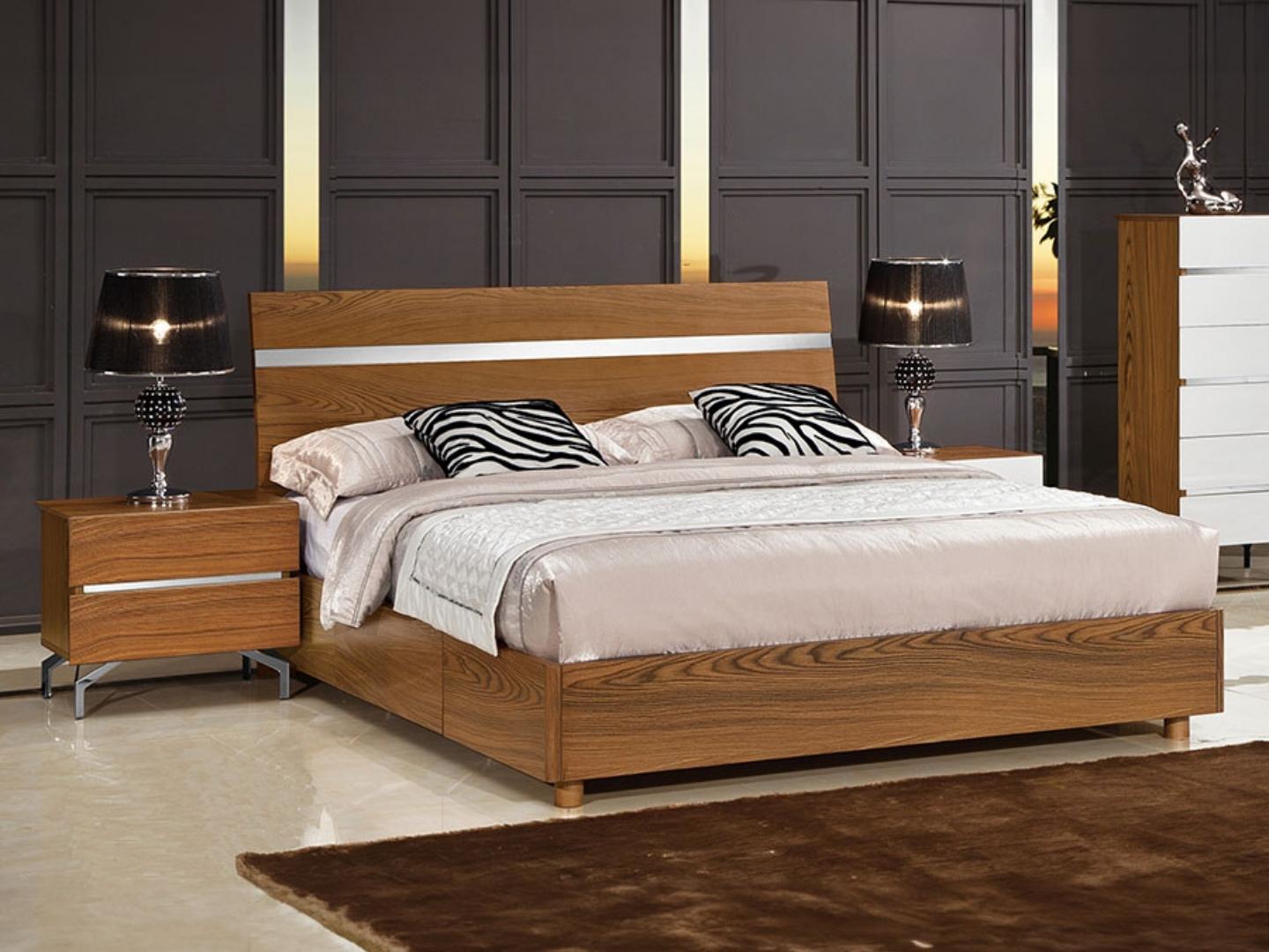 bed set with nightstands -Lux Furniture