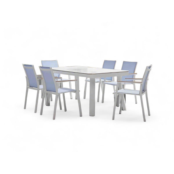פינת אוכל לגינה מאלומיניום Alpha | Lux Furniture