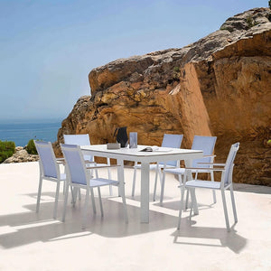 פינת אוכל לגינה מאלומיניום Alpha | Lux Furniture