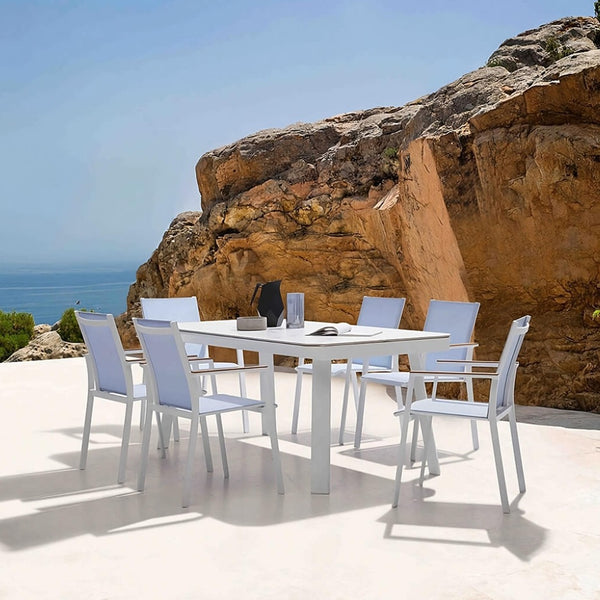 פינת אוכל לגינה מאלומיניום Alpha | Lux Furniture