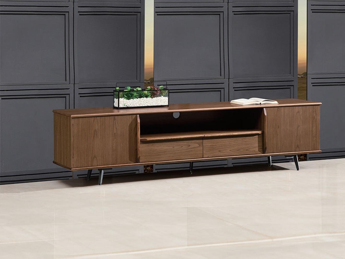 tv stand alvino wooden - Lux Furniture
