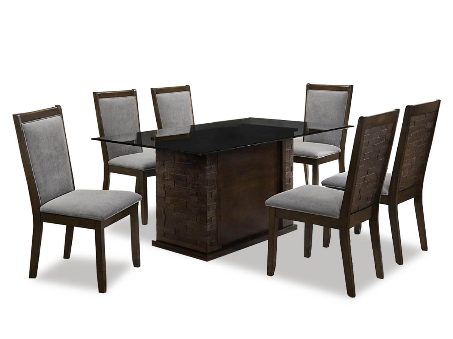 black rose dining table set - Lux Furniture