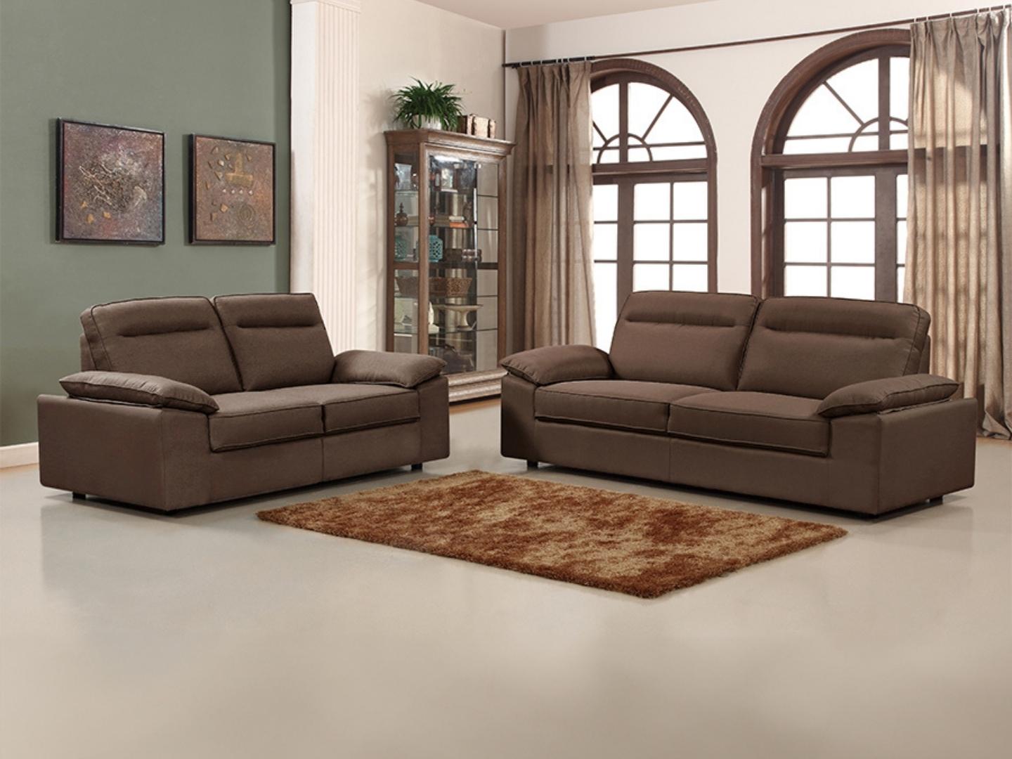 sofa set melissa brown- Lux Furniture