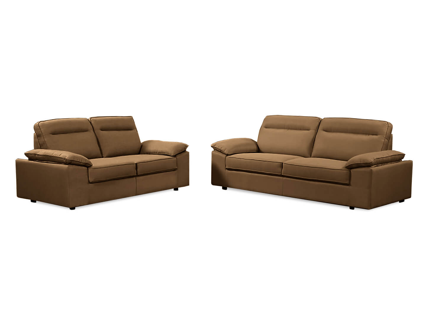 sofa set melissa light brown- Lux Furniture