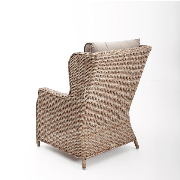 Paros garden chair in brown rattan / Brown
