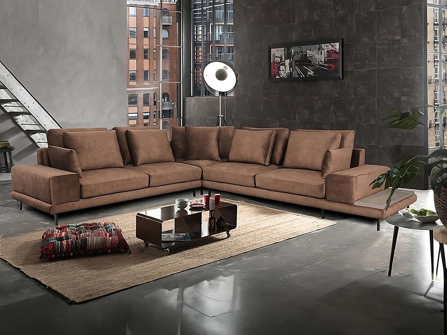 Portofino corner sofa large - Lux Furniture / Charme Chocolate