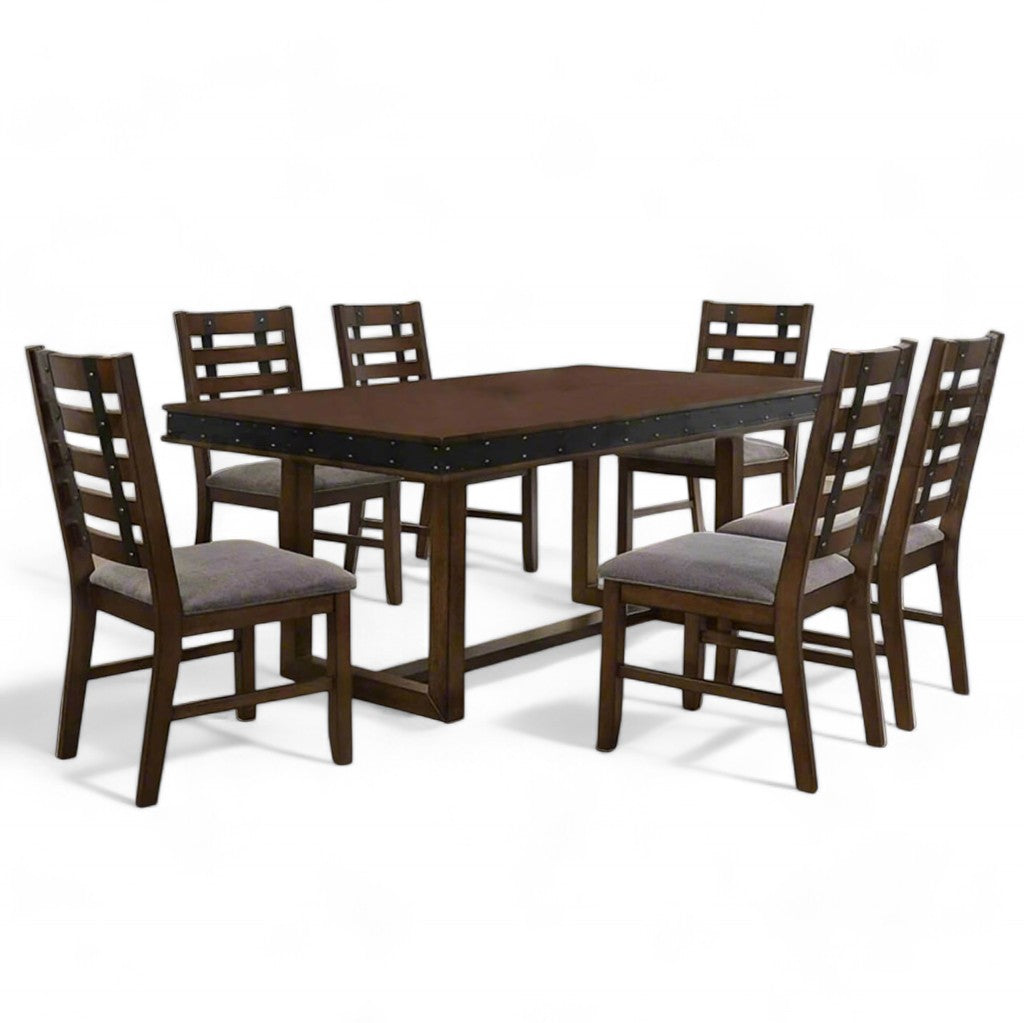 Ξύλινο Σετ Τραπεζαρία Κουζίνας Θρόνος | Lux Furniture