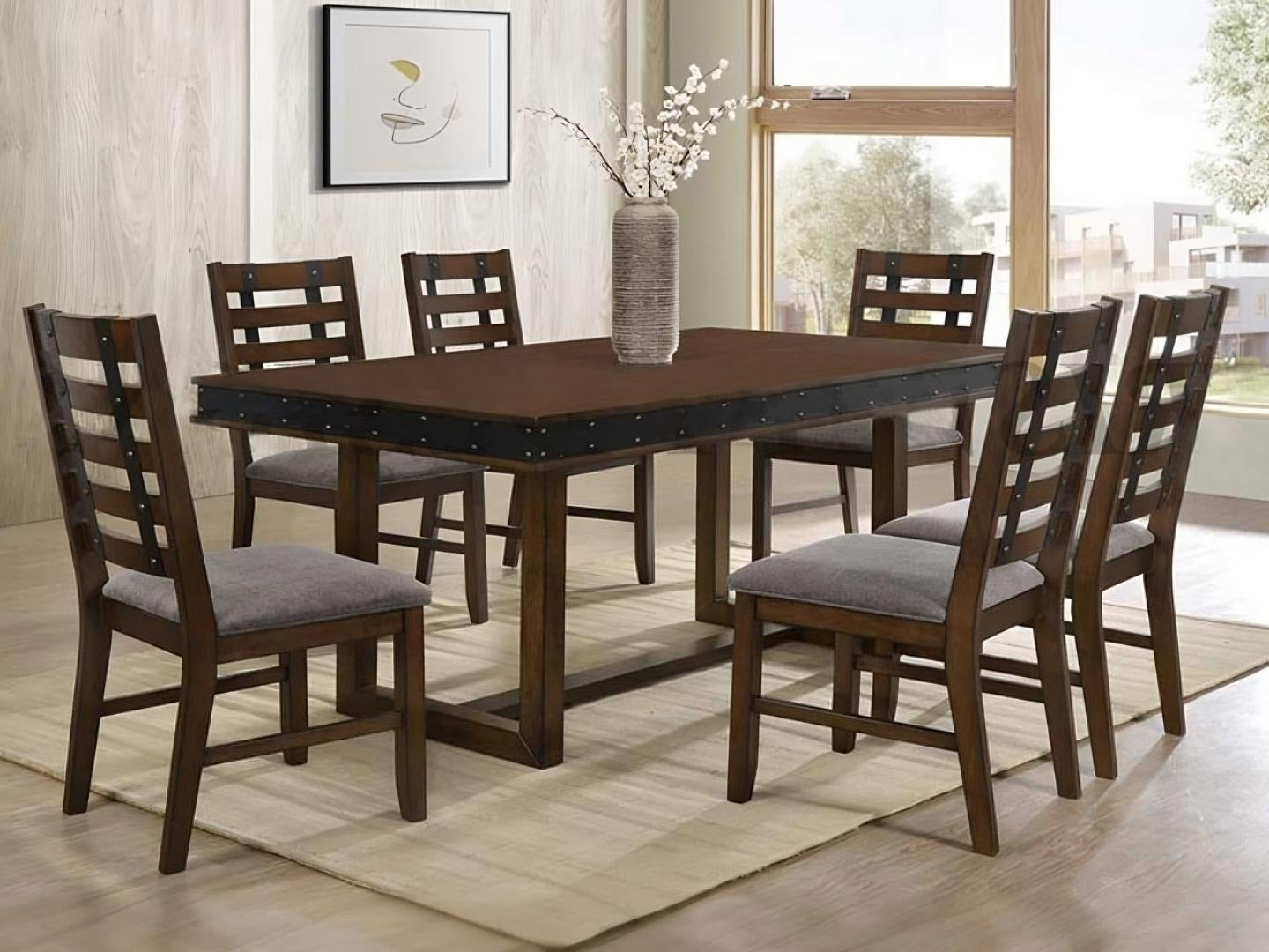 thronos solid wood dining table - Lux Furniture
