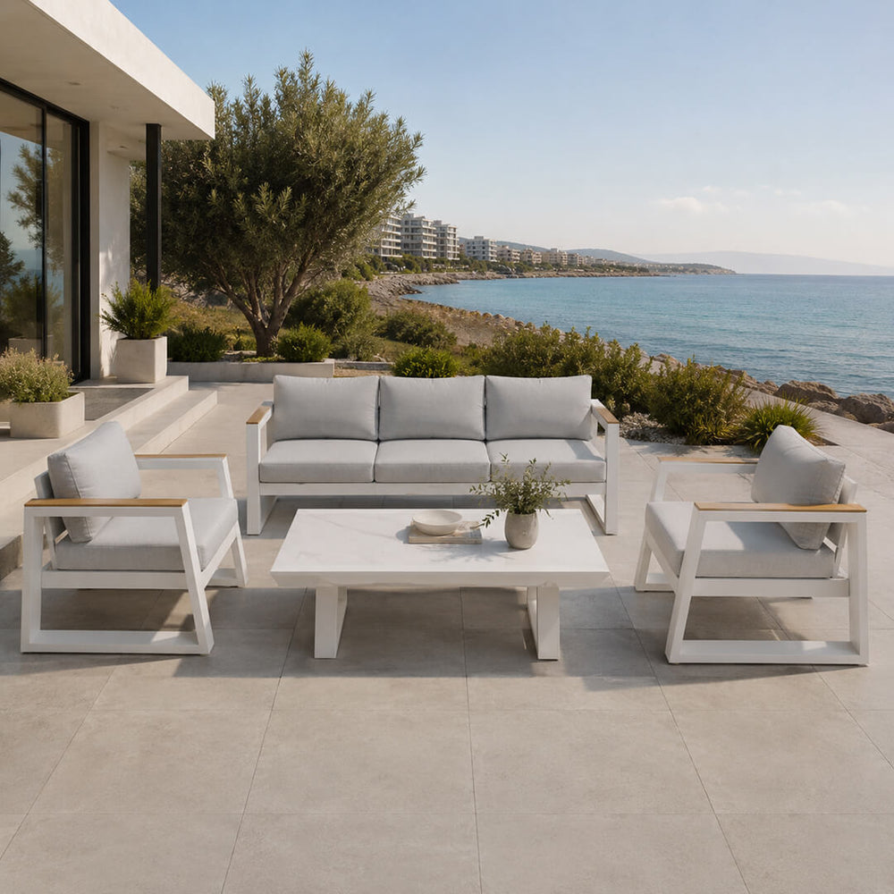 Μοντέρνο Σετ Κήπου απο Αλουμίνιο Alpha | Lux Furniture