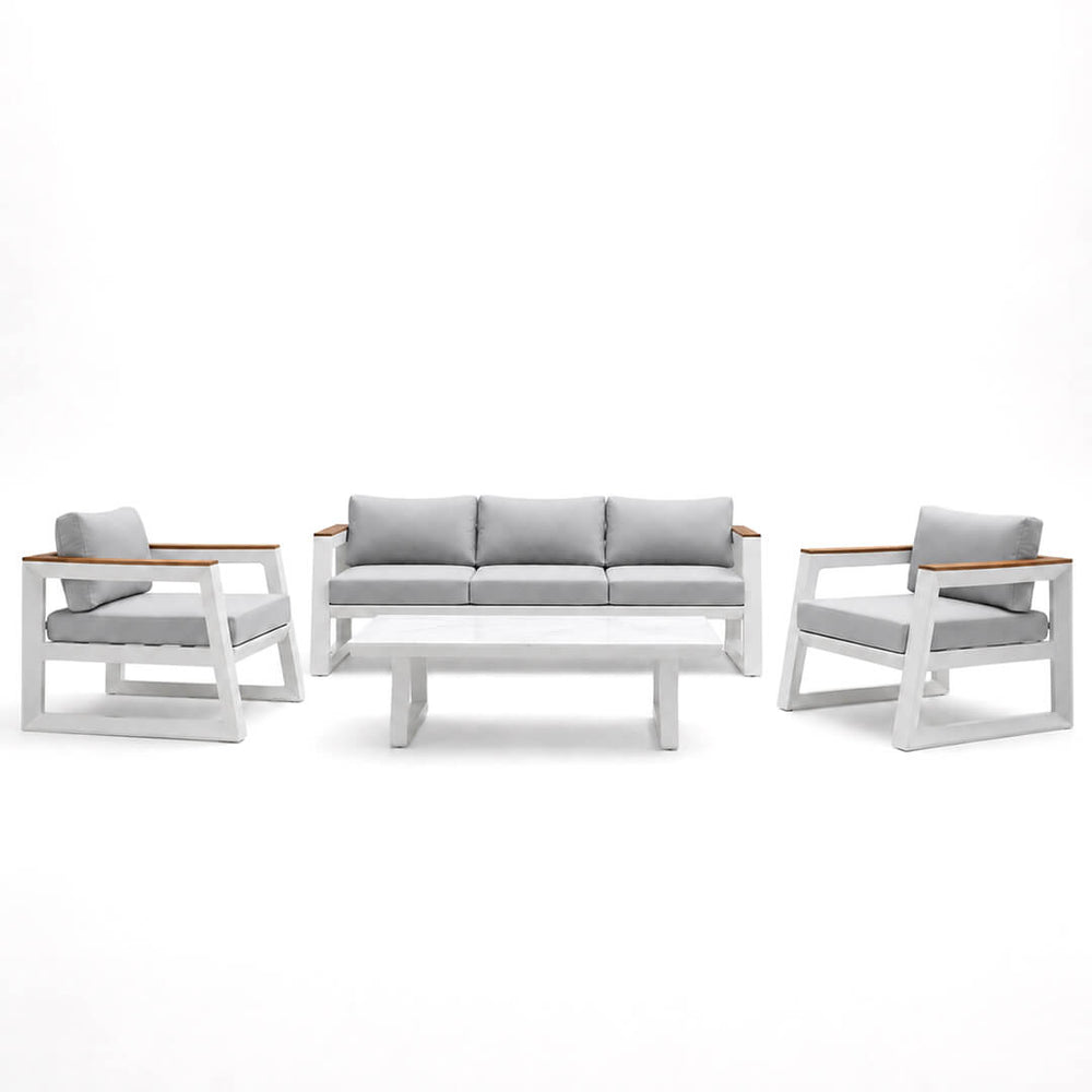 Μοντέρνο Σετ Κήπου απο Αλουμίνιο Alpha | Lux Furniture
