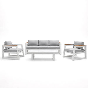 Μοντέρνο Σετ Κήπου απο Αλουμίνιο Alpha | Lux Furniture