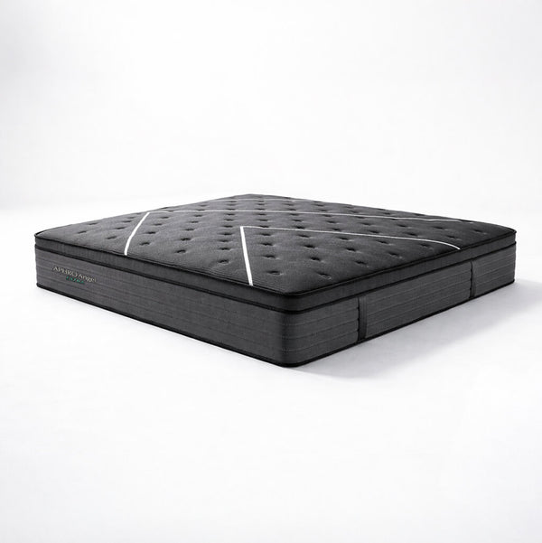 Στρώμα Aphro Angel Extra – μαύρο ύφασμα – με ενσωματωμένο pillow topper – ανατομικό – σε λευκό φόντο