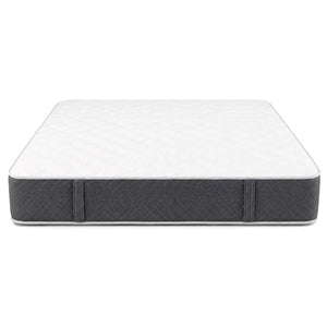 sideview of mattress, showing the handles  