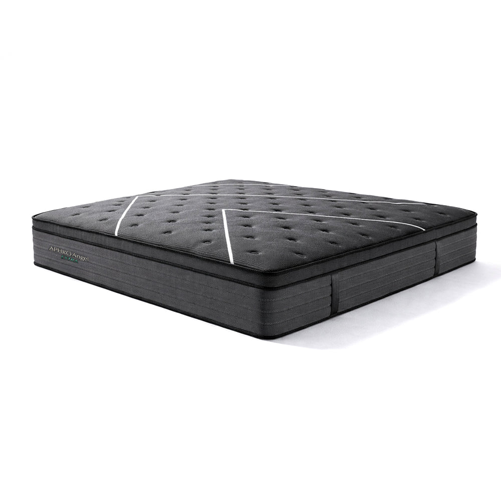 Στρώμα Aphro Angel Extra – μαύρο ύφασμα – με ενσωματωμένο pillow topper – ανατομικό – σε λευκό φόντο