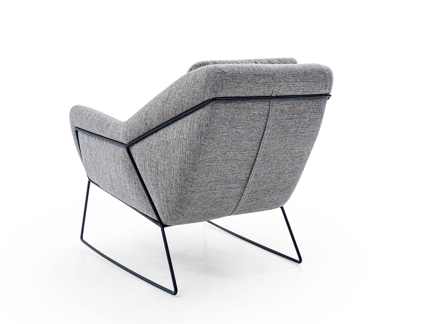 oliver armchair with pouf