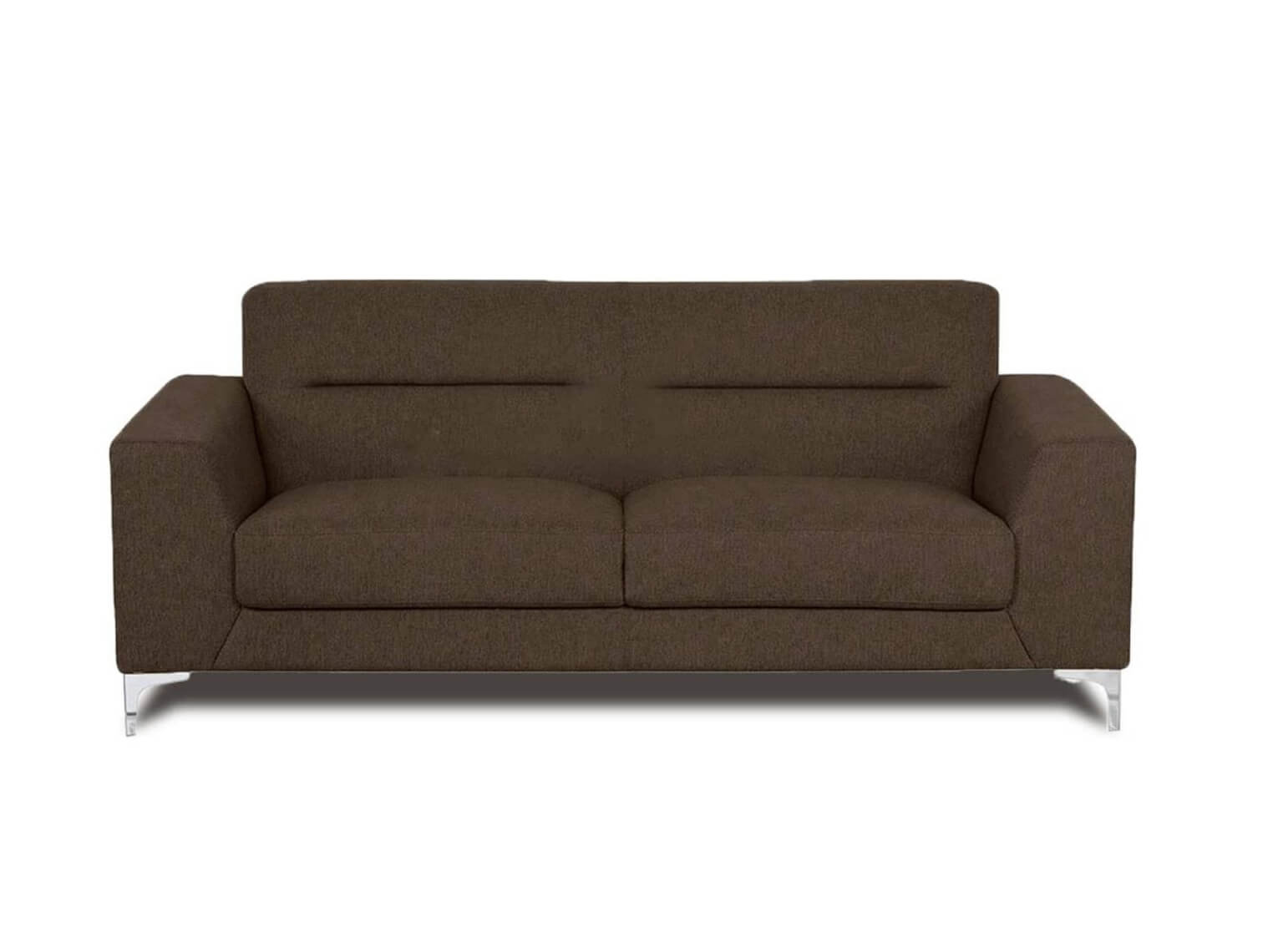 athina loveseat brown- Lux Furniture