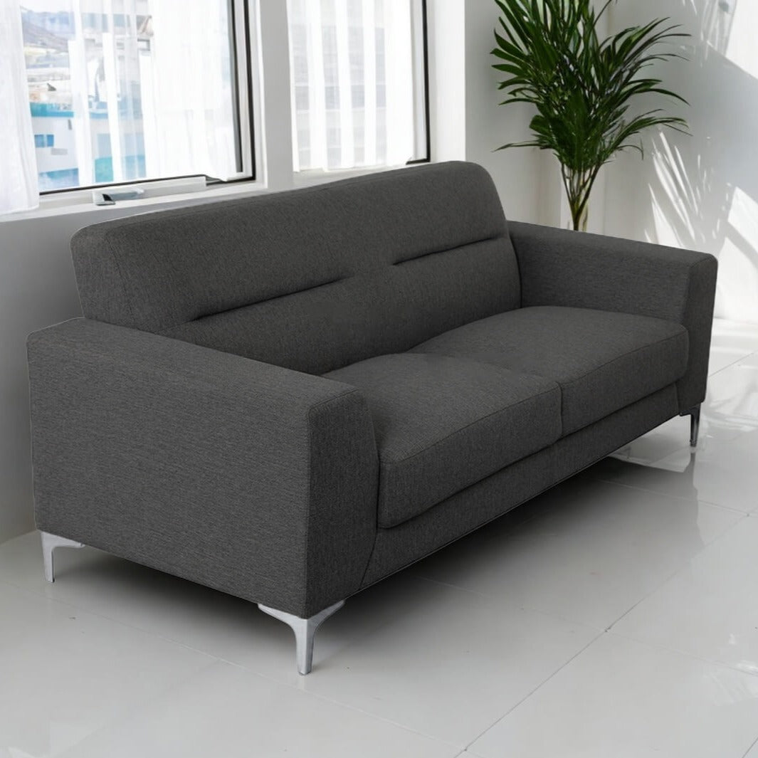 athina loveseat grey - Lux Furniture