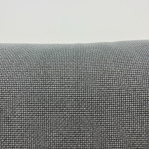 Detail of the basket-weave of the grey fabric on the Atlanta sofa. / Dark Grey