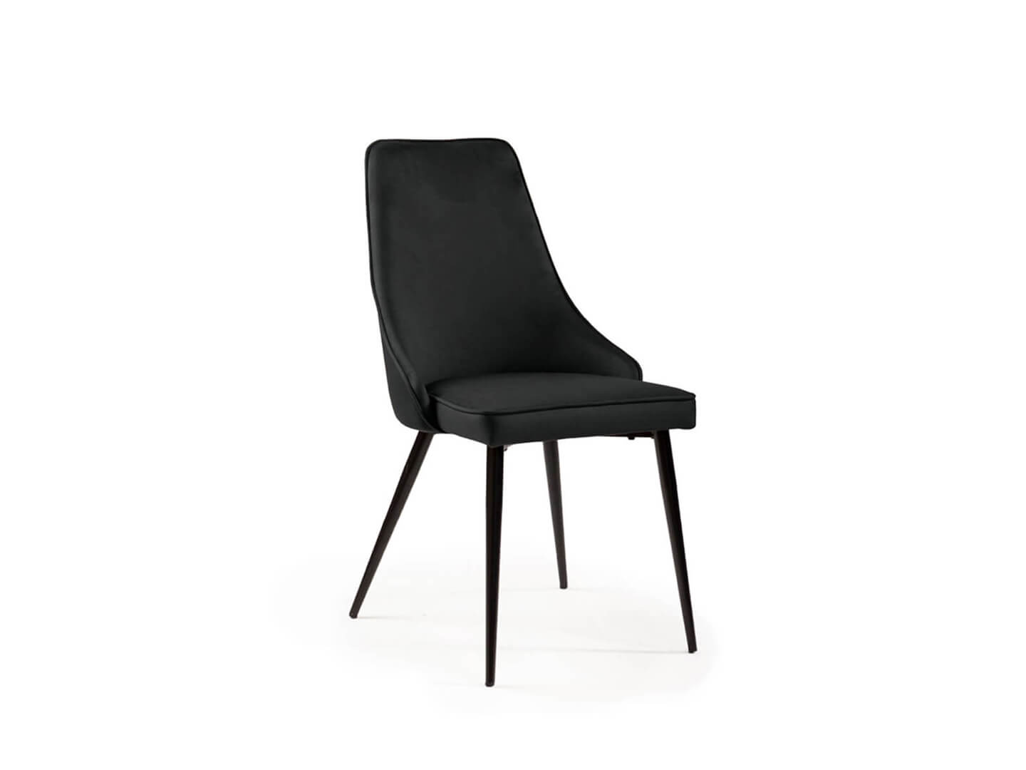 βελούδινη καρέκλα κουζίνας Capri dining chair / black