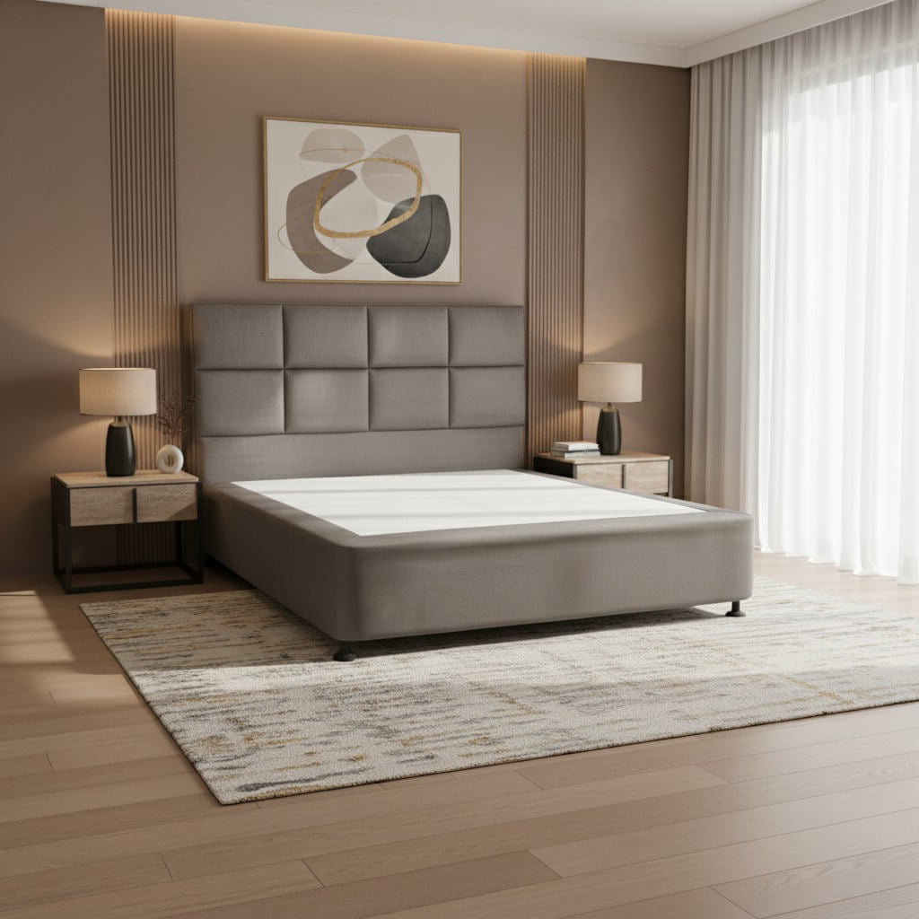 Carre bed divan with headboard | Lux Furniture