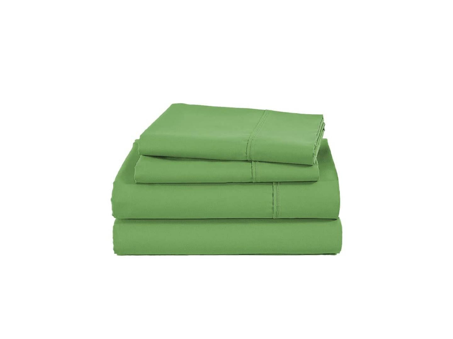 cotton bed sheets lime green - Lux Furniture
