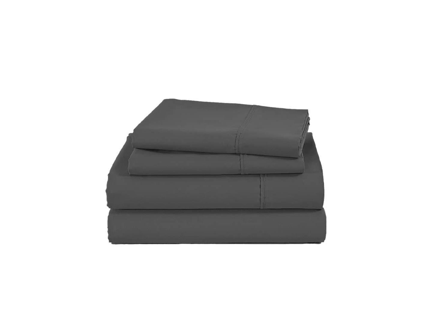 cotton bed sheets dark grey - Lux Furniture