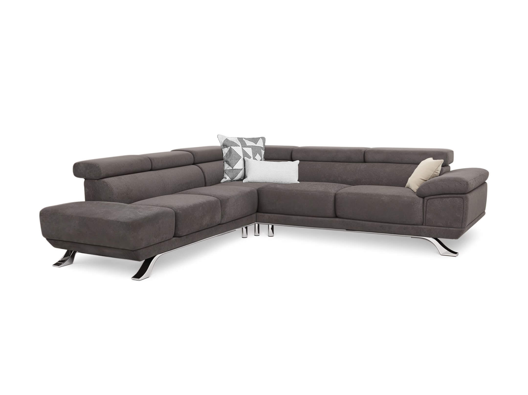 danae extra Γωνιακός καναπές - Lux Furniture / Grey